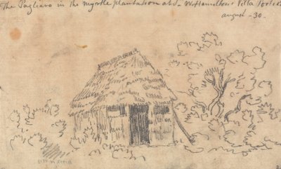 Il Pagliaro nella piantagione di mirto alla villa di Sir William Hamilton, Portici da John Robert Cozens